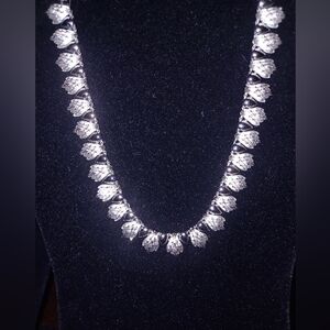 Coro Pegasus Silver Tassel Necklace